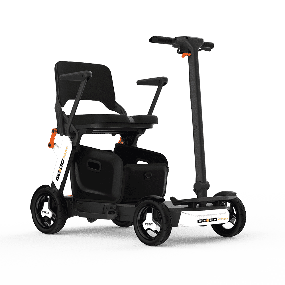 Go Go Compact Engelli Scooter Beyaz — Ön Görünüm