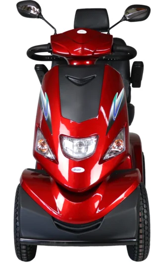 Drive Medical Bluster kırmızı akülü scooter sağ görünüm - Mogel