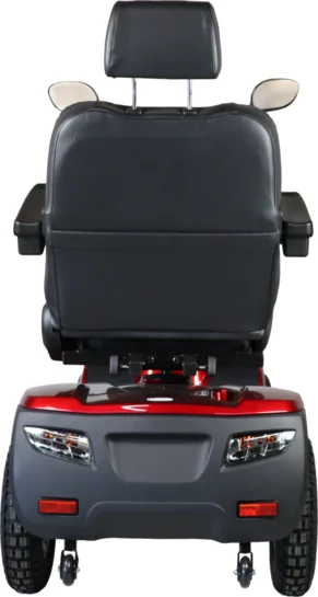 Drive Medical Bluster kırmızı akülü scooter arka görünüm - Mogel