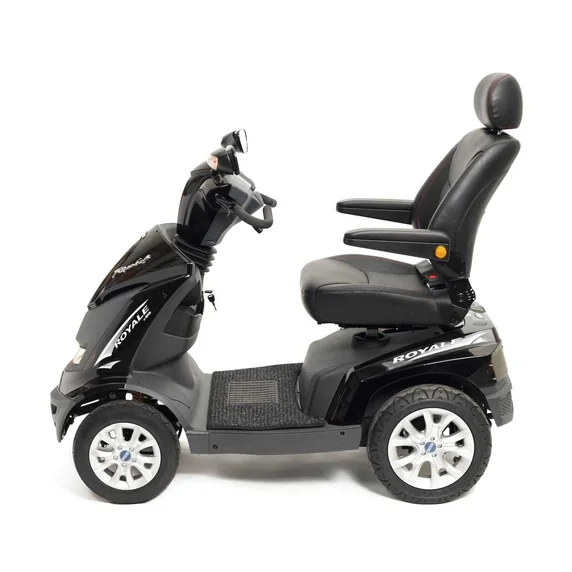 Drive Medical Royale 4 tekerlekli akülü scooter siyah sağ görünüm - Mogel