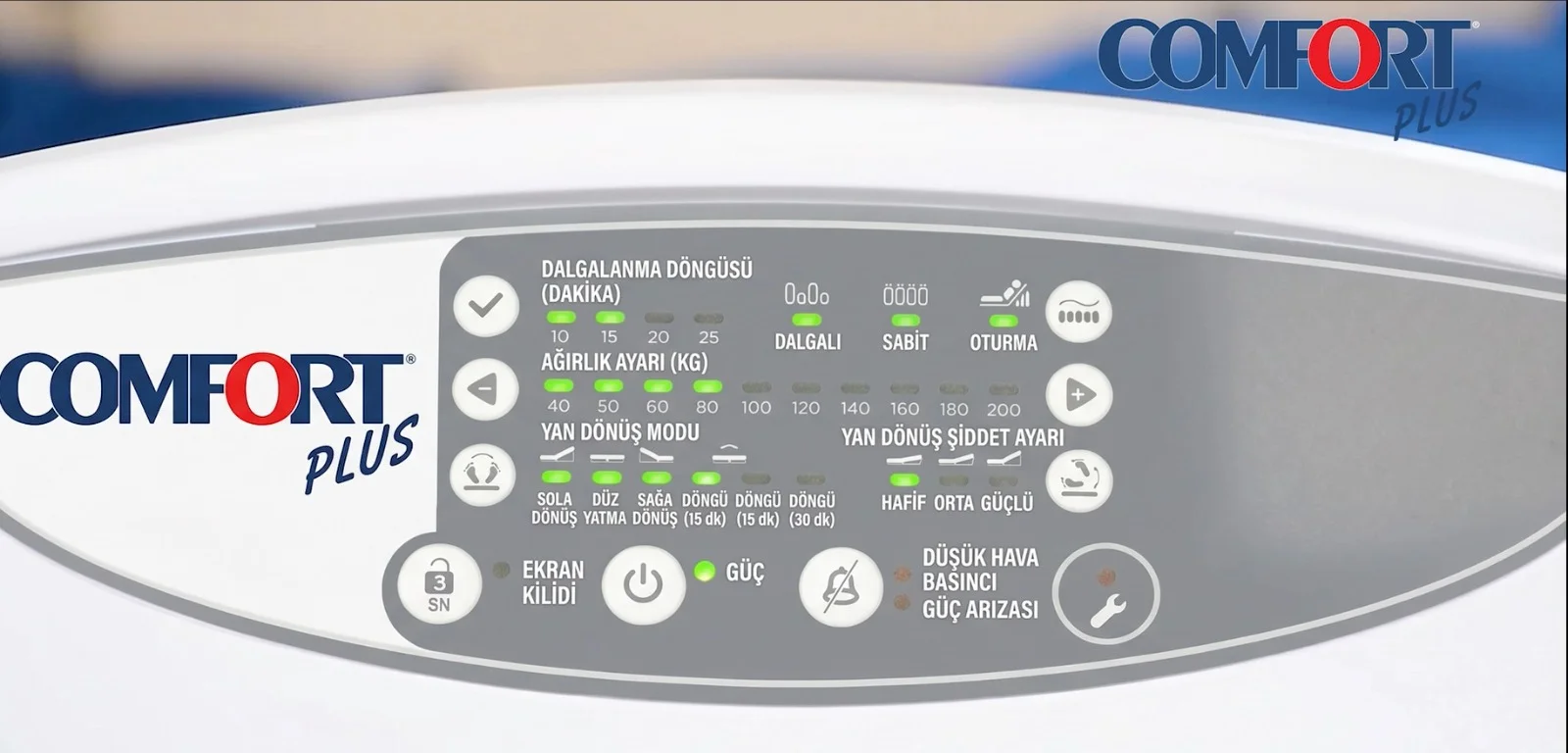 Comfort Plus APM-9010 Karyola Üzerinde Kurulu Havalı Yatak Sistemi