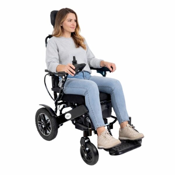 Creative CR 6012 Lüx Sırt Yatar Katlanabilir Akülü Tekerlekli Sandalye