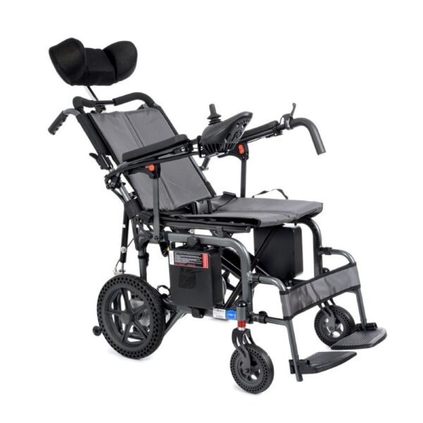 Comfort Plus DY01102 Sırt Yatar Portatif Lityum Pilli (Akülü) Tekerlekli Sandalye Baş Destekli