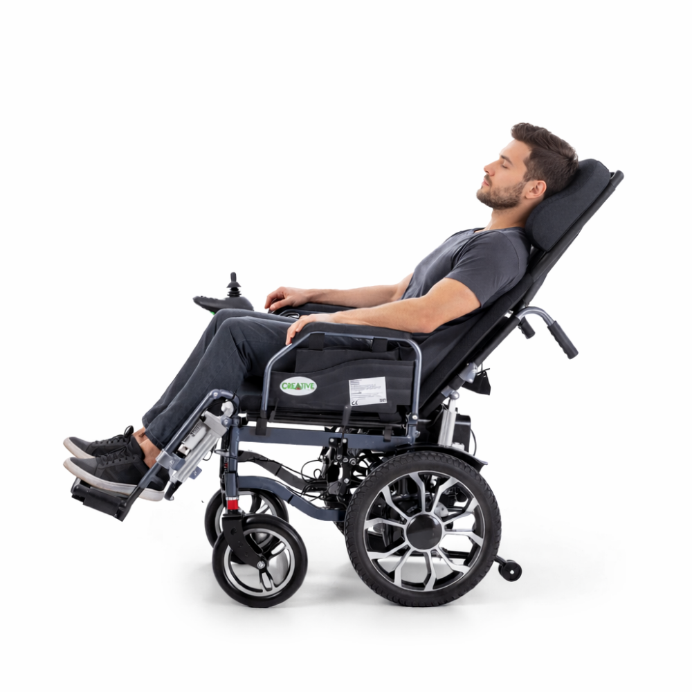 Creative CR 8012 Akülü Sandalye Özellikli Motorlu Sırt Yatar ve Ayak Kalkar