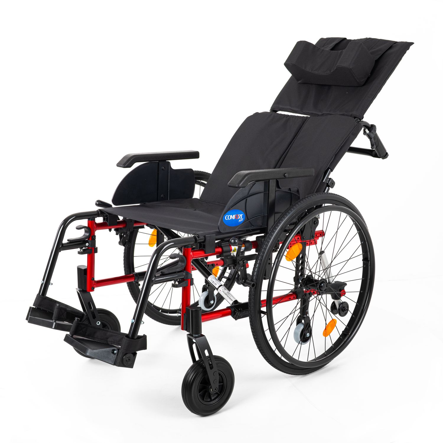 Comfort Plus Recline 45cm (AL 001JL) Sırt Yatar Tekerlekli Sandalye Görsel 4