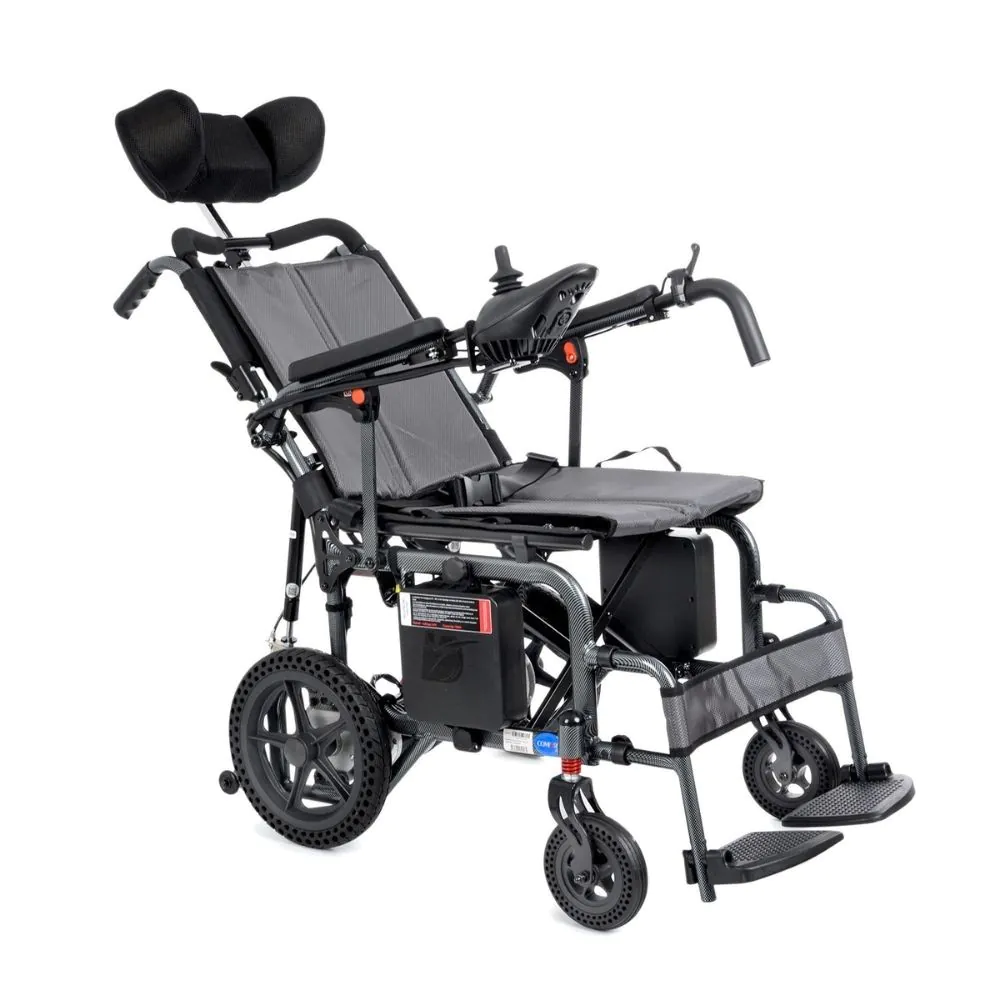 Comfort Plus DY01102 Sırt Yatar Portatif Lityum Pilli (Akülü) Tekerlekli Sandalye Baş Destekli