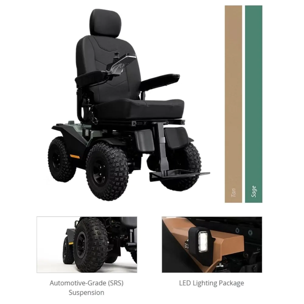 Pride Outback 4x4 Akülü Tekerlekli Sandalye - Görsel 2
