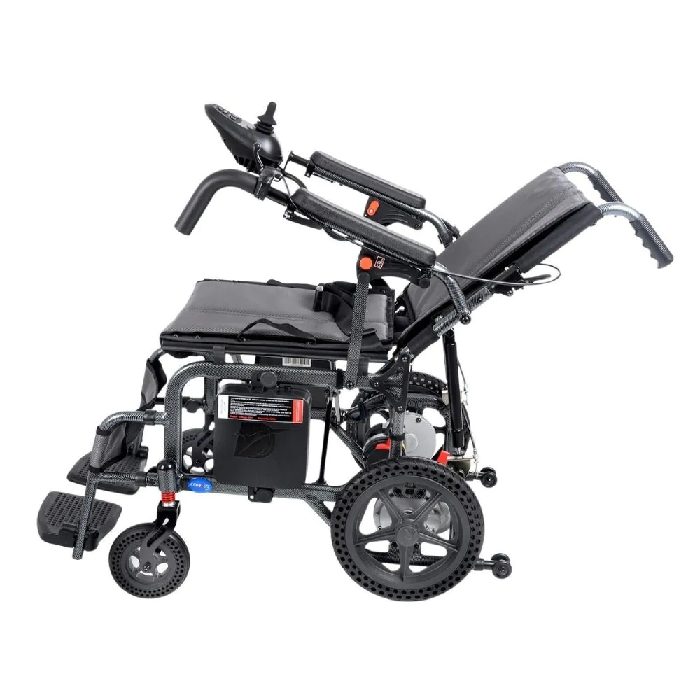 Comfort Plus DY01102 Sırt Yatar Portatif Lityum Pilli (Akülü) Tekerlekli Sandalye Baş Destekli - Görsel 5