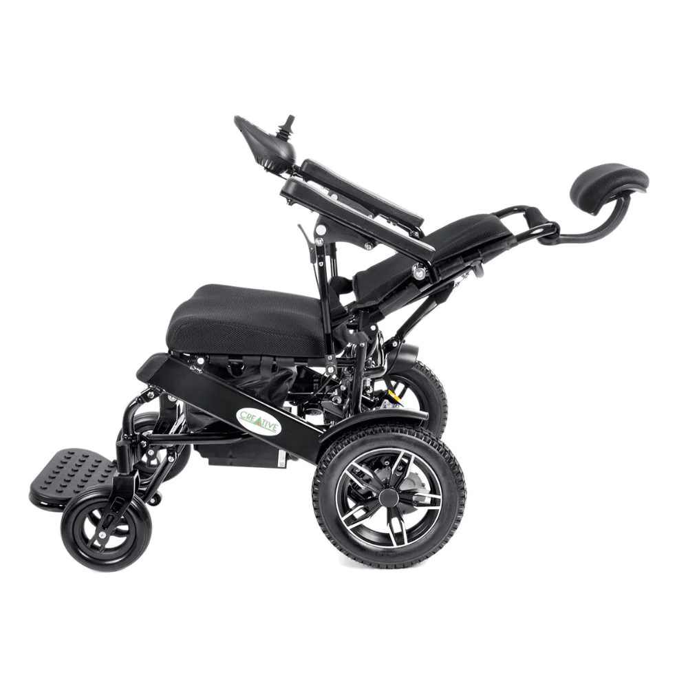 Creative CR-6012 Lüx  Sırt Yatar Katlanabilir Akülü Tekerlekli Sandalye - Görsel 2