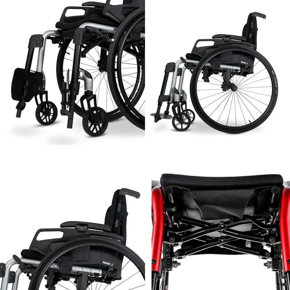 Meyra NANO S 1.157 Aktif Adaptif Katlanabilir Tekerlekli Sandalye - Görsel 2