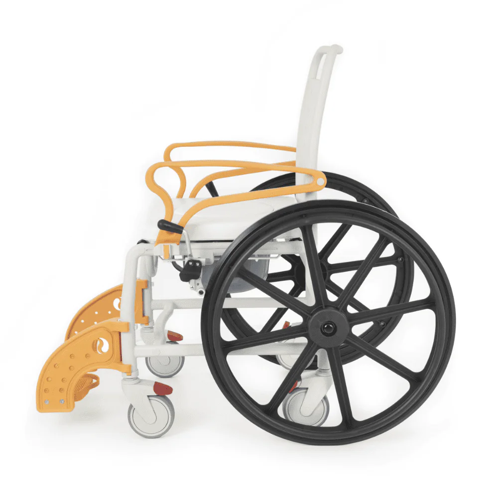 Comfort Plus DM 8088D Soft Turuncu Banyo ve Tuvalet Tekerlekli Sandalye Paslanmaz 2