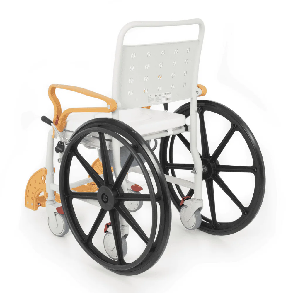 Comfort Plus DM 8088D Soft Turuncu Banyo ve Tuvalet Tekerlekli Sandalye Paslanmaz 3