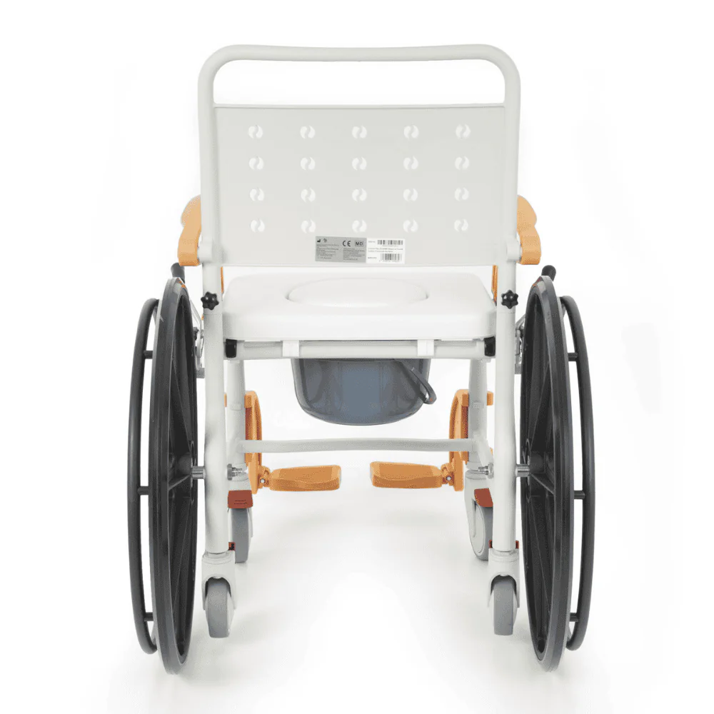Comfort Plus DM 8088D Soft Turuncu Banyo ve Tuvalet Tekerlekli Sandalye Paslanmaz 4