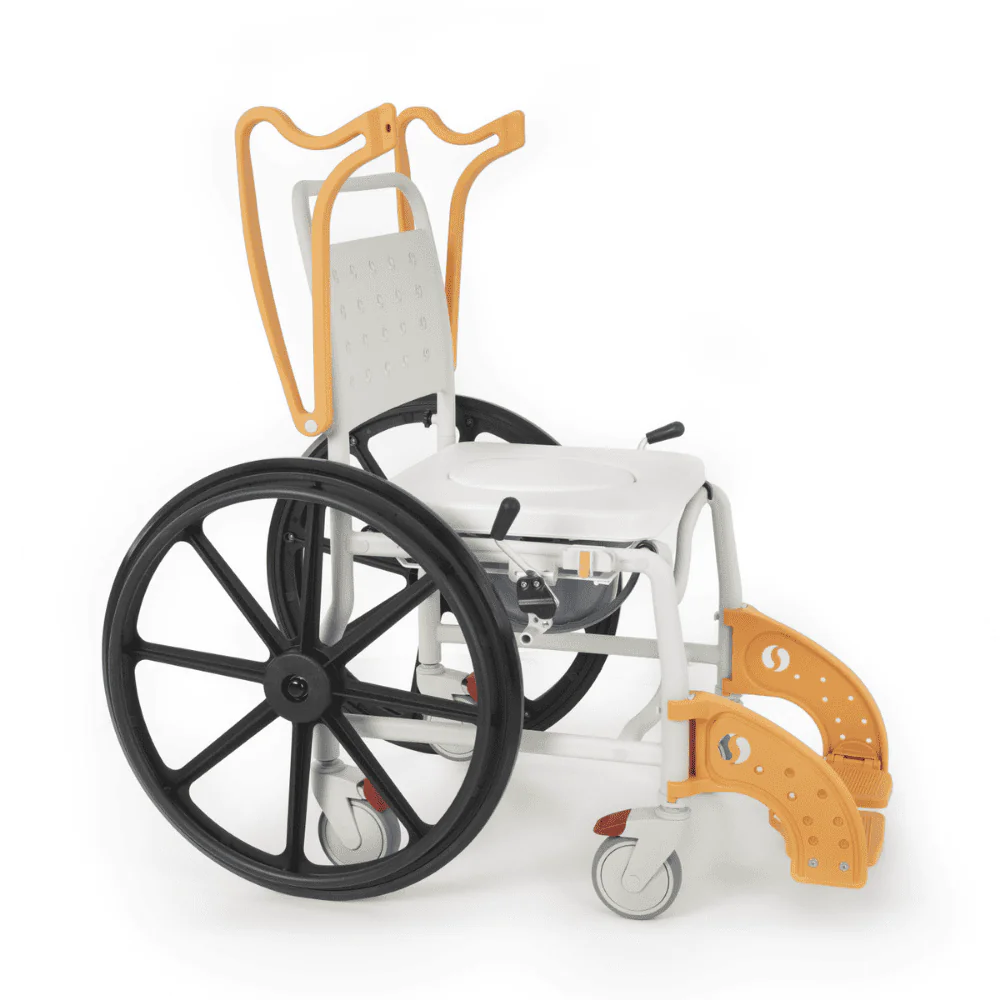 Comfort Plus DM 8088D Soft Turuncu Banyo ve Tuvalet Tekerlekli Sandalye Paslanmaz 6