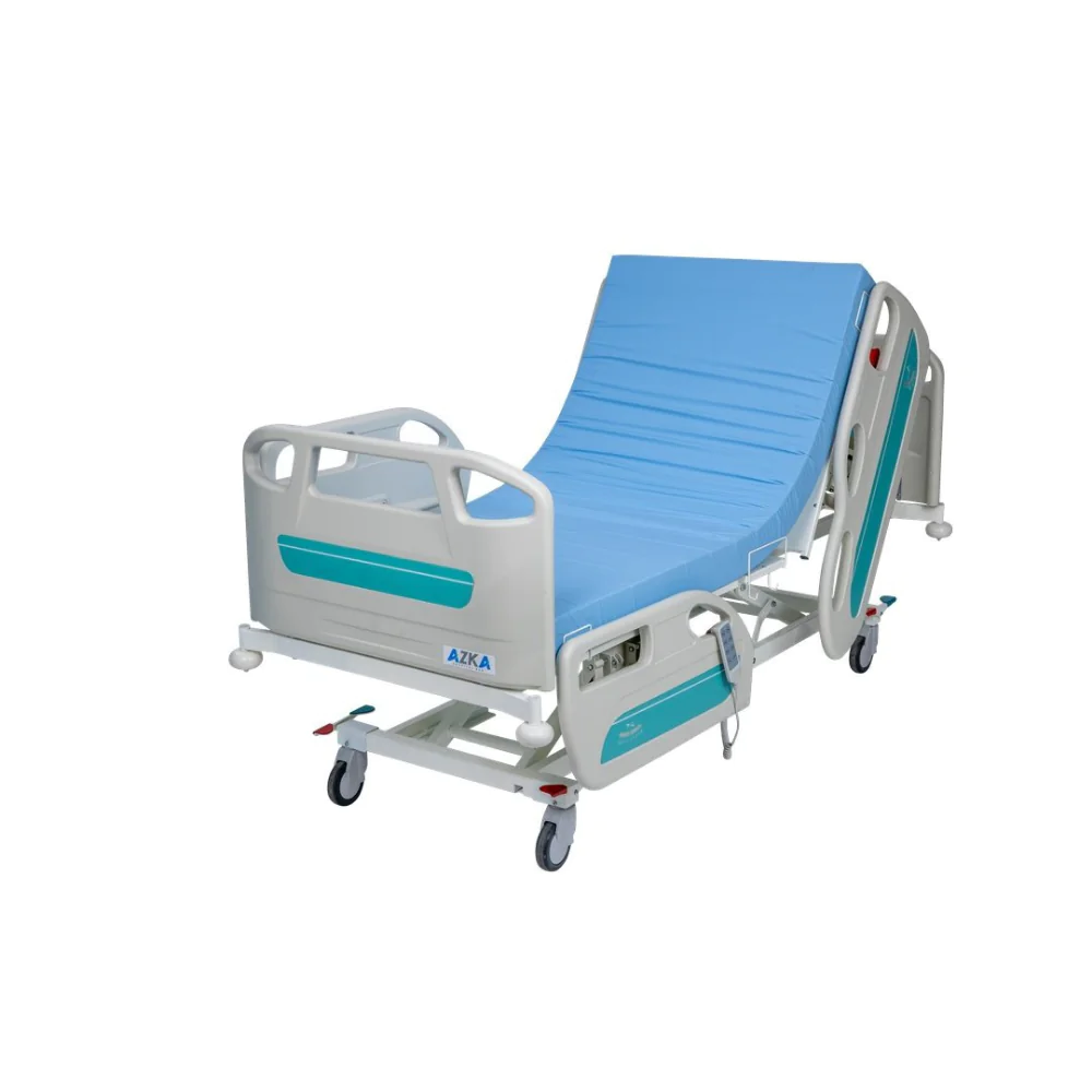 Azka 4002 4 Motorlu ABS Korkuluklu Hasta Karyolası (3)