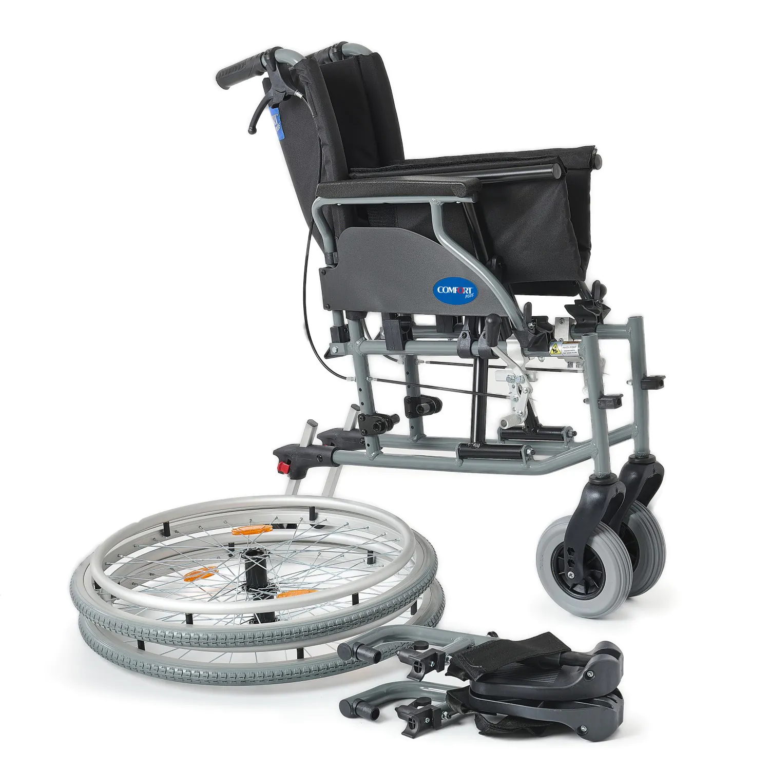 Comfort Plus DM-317 45cm Hafif Alüminyum Özellikli Tekerlekli Sandalye - Görsel 8