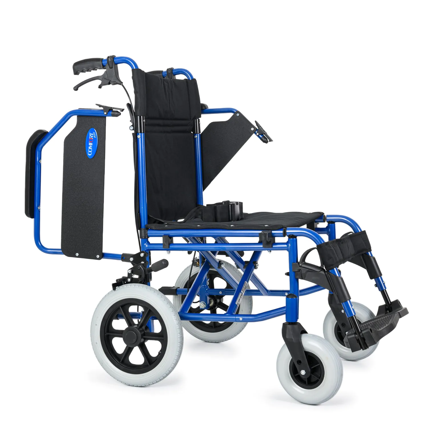 Comfort Plus DM-337 45cm Mavi Alüminyum Özellikli Transfer Tekerlekli Sandalye - Görsel 5