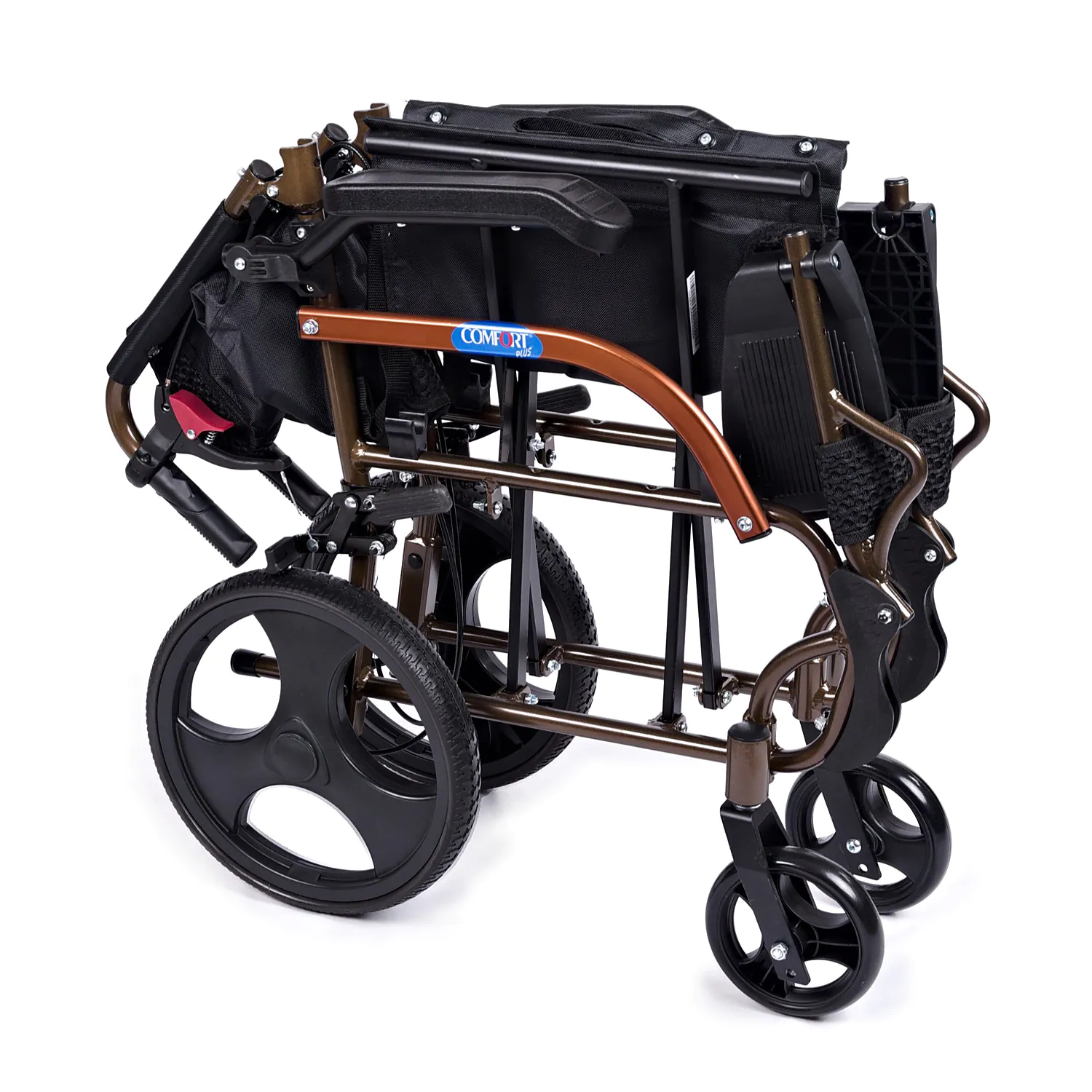 Comfort Plus GK863LABJ-12 Jet Black Transfer Alüminyum Tekerlekli Sandalye - Görsel 6