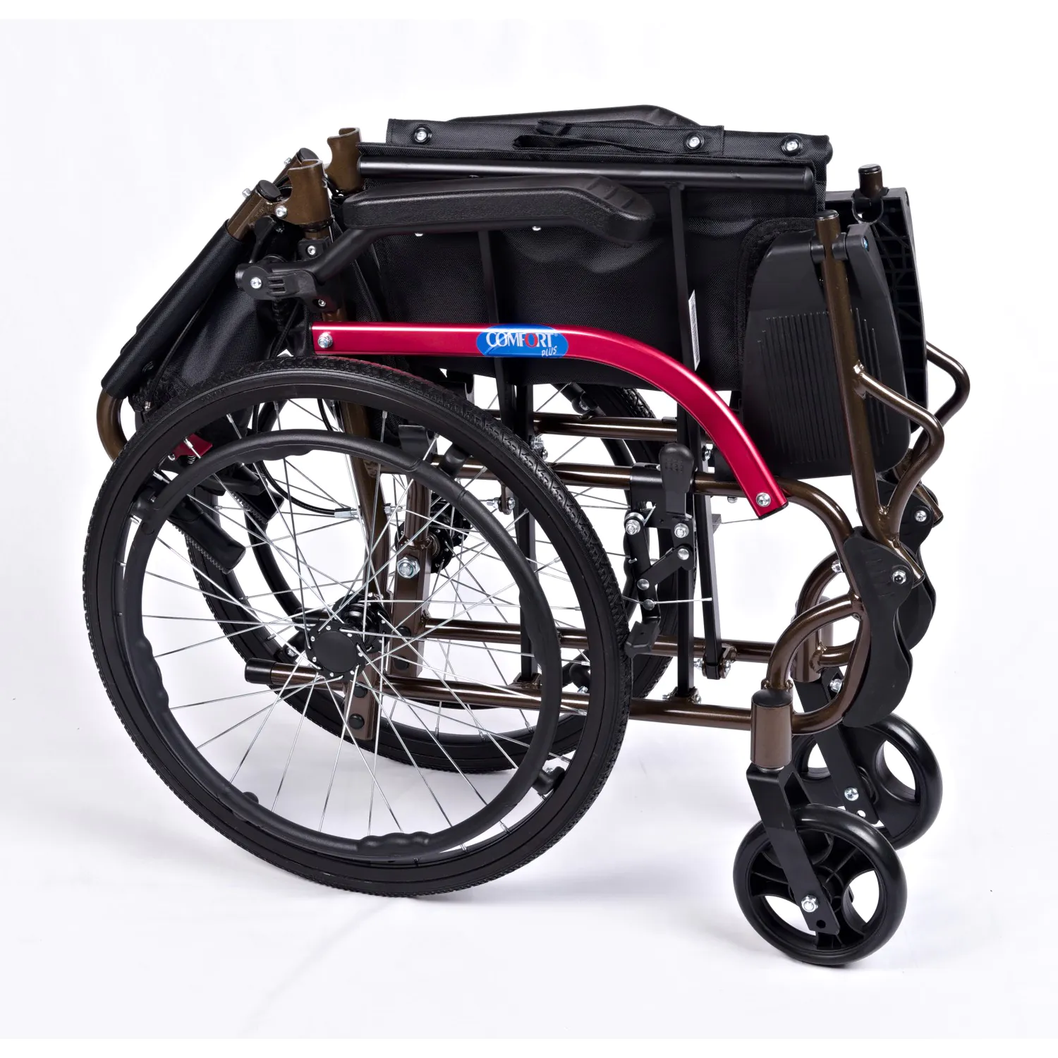 Comfort Plus GK863LAJ-20 Jet Black Transfer Alüminyum Tekerlekli Sandalye - Görsel 7