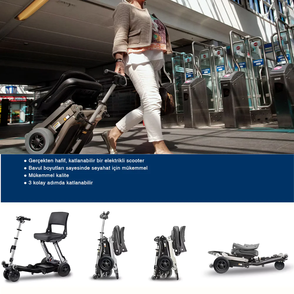 Luggie Katlanabilir Engelli Scooter - Görsel 2