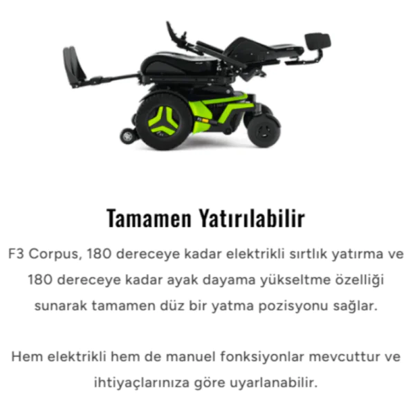 Permobil F3 Corpus Akülü Tekerlekli Sandalye (9)