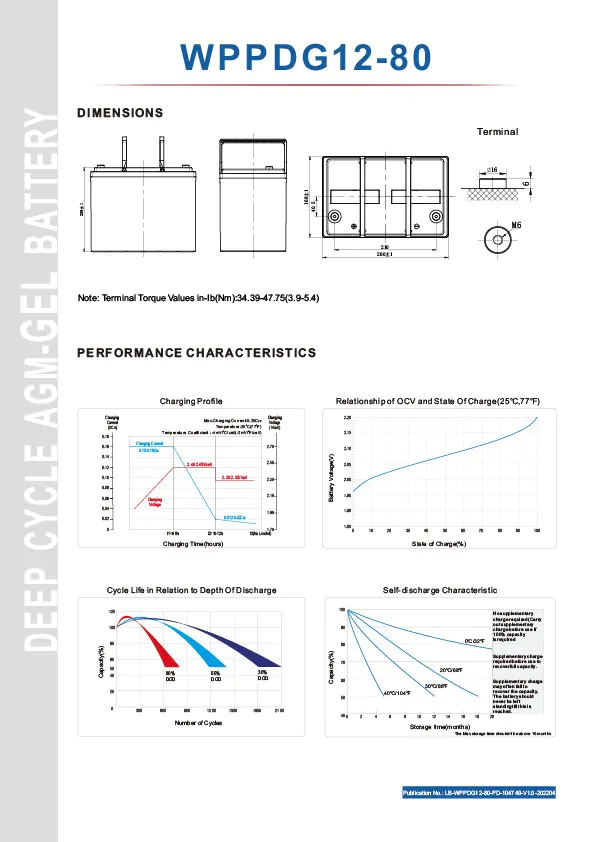 WPPDG12-115 (12V 115A) Akülü Tekerlekli Sandalye Aküsü - Görsel 2