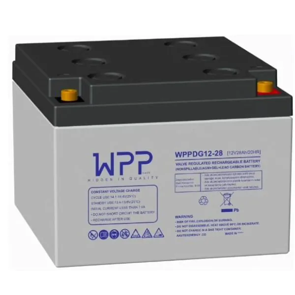 WPPDG 12V 28Ah Akülü Tekerlekli Sandalye Aküsü