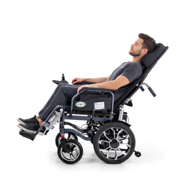 Creative CR 8012 Akülü Sandalye Özellikli Motorlu Sırt Yatar ve Ayak Kalkar